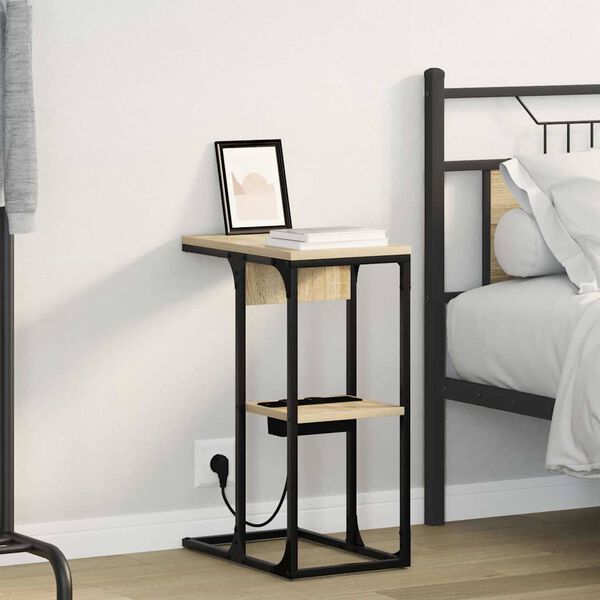 vidaXL Armadio da Notte Rovere Sonoma 41,5 x 26 x 60,5 cm