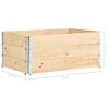 vidaXL Collari per Pallet 3 pz 100x150 cm in Legno Massello di Pino