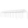vidaXL Gazebo con Tetto Bianco 17,84x2,28x2,69 m in Polietilene