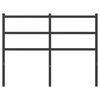 vidaXL Testiera in Metallo Nero 120 cm