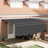 vidaXL Tenda Retrattile Antracite 450 &times; 300 cm Poliestere e Alluminio