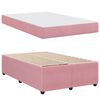 vidaXL Struttura letto con materasso Rosa 120 x 200 cm Velluto