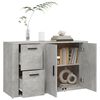 vidaXL Credenza Grigio Cemento 100x33x59,5 cm in Legno Multistrato