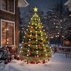 vidaXL Rete di Luce per Albero di Natale 180 LED Bianco Freddo 180 cm