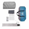 vidaXL Tenda a tunnel con tetto Blu e Grigio 700 x 590 x 215 cm