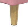 vidaXL Sgabello Button con cuscino Rosa 60 x 60 x 45 cm Velluto