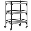 vidaXL Carrello da Cucina Grigio Sonoma 50x35x75,5cm Legno Multistrato