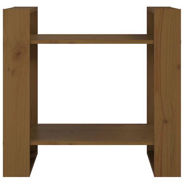 vidaXL Libreria/Divisorio Ambrato 60x35x57 cm in Legno Massello