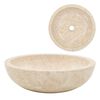 vidaXL Lavandino 40x12 cm in Marmo Crema
