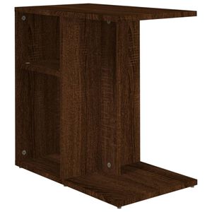 vidaXL Tavolino da Salotto Rovere Marrone 50x30x50cm Legno Multistrato