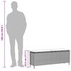 vidaXL Panca da Giardino con Cuscino 110x30x40,5 cm in Polyrattan