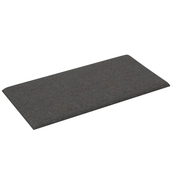 vidaXL Pannelli Murali 12 pz Grigio Scuro 30x15 cm Tessuto 0,54 m²
