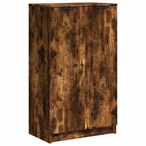 vidaXL Scarpiera Rovere Fumo 59x35x100 cm in Legno Multistrato