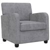 vidaXL Poltrona Grigio Chiaro Chenille