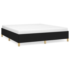 vidaXL Giroletto senza Materasso Nero 180x200 cm in Tessuto