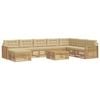 vidaXL Set di divani da esterno 9 pz Bianco e Beige