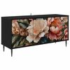 vidaXL Mobile TV BORNE 102 x 33 x 51 cm Rovere Nero