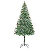 vidaXL Albero di Natale artificiale Verde 180 cm PVC e Acciaio