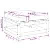 vidaXL Set Divani da Giardino 2 pz con Cuscini Legno Massello Pino