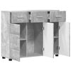 vidaXL Credenza con porta FLORIN Grigio cemento 88,5 x 30,5 x 73 cm
