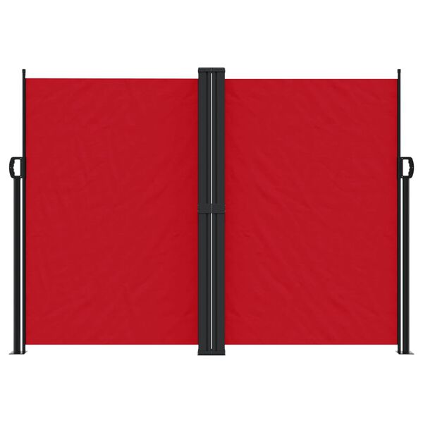 vidaXL Tenda da Sole Laterale Retrattile Rossa 180x1000 cm