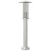 vidaXL Lampada da Terra per Esterni Argento 60 cm in Acciaio Inox