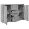 vidaXL Credenza Grigio Sonoma 90,5x29,5x65 cm in Truciolato