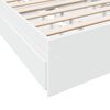 vidaXL Giroletto con Cassetti Bianco 90x190 cm in Legno Multistrato