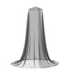vidaXL Rete per zanzare per letto 156 mesh Nero ⌀56 x 220 cm