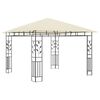 vidaXL Gazebo con Zanzariera e Luci LED 3x3x2,73 m Crema