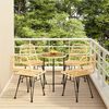 vidaXL Set da Pranzo da Giardino 5 pz in Polyrattan