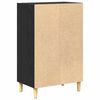 vidaXL Credenza Rovere Nero 57 x 35 x 89.5 cm Legno multistrato