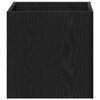 vidaXL Scatola per vasi Rovere Nero 40 x 38.5 x 40 cm