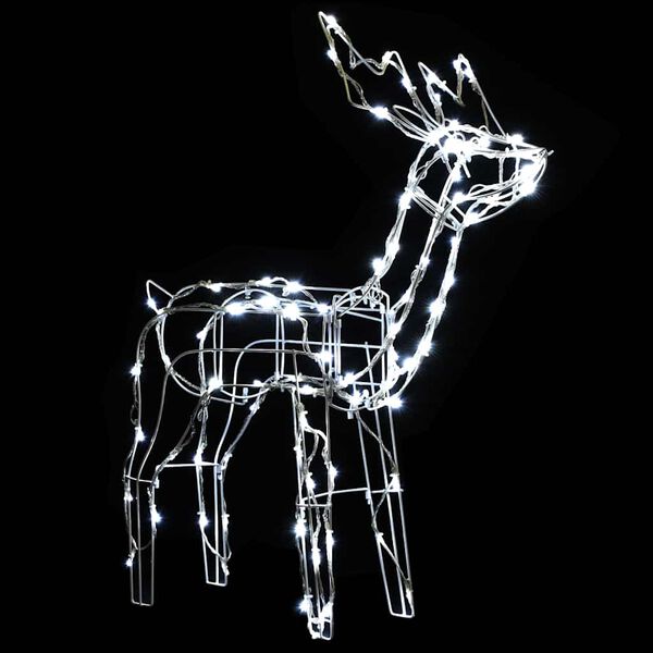 vidaXL Decorazioni di Natale a Forma di Renne 3 pz 229 LED