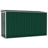 vidaXL Capanno Giardino a Parete Verde 118x288x178 cm Acciaio Zincato