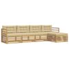 vidaXL Set di divani da esterno 5 pcs Bianco e Beige Poliestere