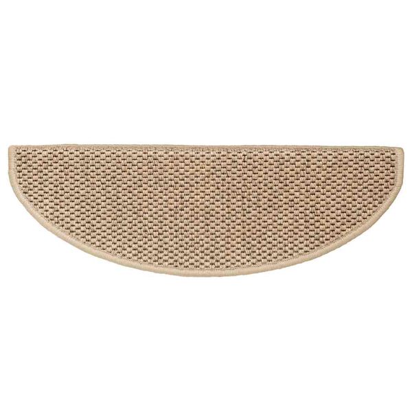 vidaXL Tappeti Autoadesivi Scale Aspetto Sisal 15 pz 65x21x4 cm Sabbia