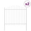 vidaXL Recinzione per Giardino WOERDEN 2 pz 170 x 165 cm Bianco