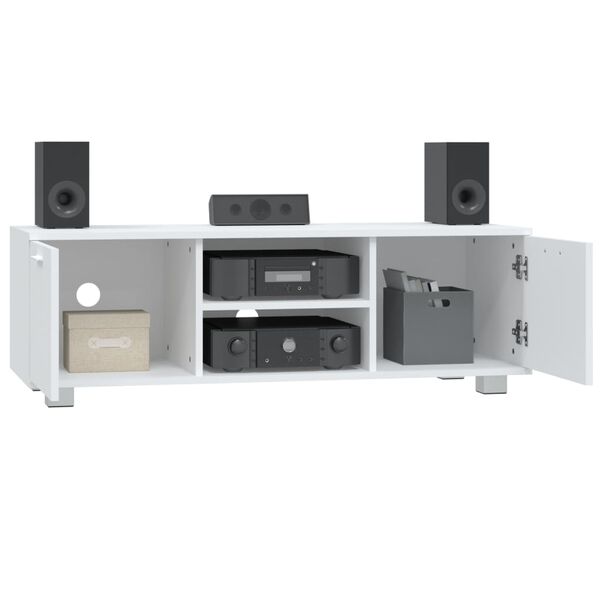 vidaXL Mobile Porta TV Bianco 120x40,5x35 cm in Legno Multistrato