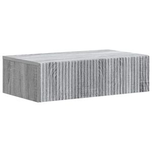 vidaXL Tavolino da Parete Laterale 59 x 34,5 x 17 cm Grigio Sonoma