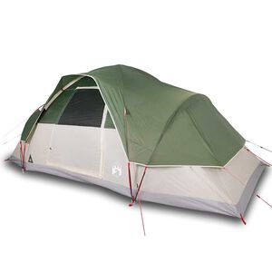 vidaXL Tenda da Campeggio a Cupola per 9 Persone Verde Impermeabile