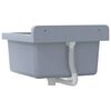 vidaXL Lavabo a Parete Grigio 40x40x24 cm in Resina