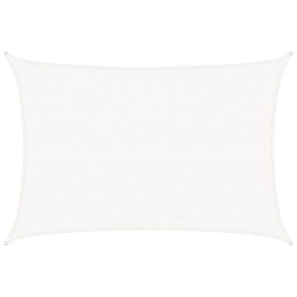 vidaXL Vela Parasole 160 g/m&sup2; Bianca 3,5x4,5 m in HDPE