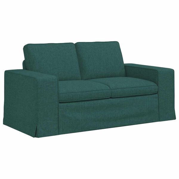 vidaXL Divano Verde Scuro 162 x 80 x 82 cm Tessuto