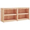 vidaXL Mobili da Cucina da Esterno 2 pz in Legno Massello di Pino