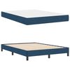 vidaXL Letto a molle con materasso Blu 140 x 190 cm Tessuto