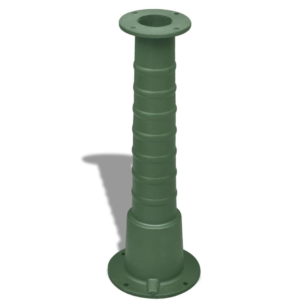 Supporto In Ghisa Per Pompa Manuale D'Acqua - Altezza 66 Cm - Verde Autoadescante, Stabile E Durevole