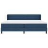 vidaXL Letto a molle con materasso Blu 200 x 200 cm Tessuto