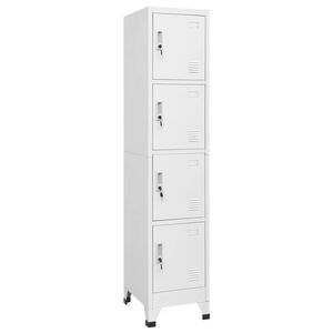 vidaXL Armadietto a Chiave a 4 Scomparti 38x45x180 cm