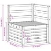 vidaXL Divano Angolare da Esterno Legno di Acacia Massello Naturale
